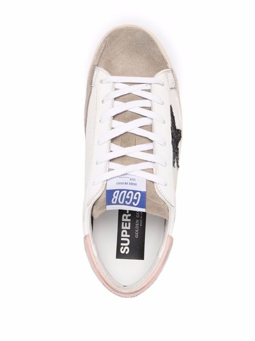 Super Star Sneakers with Glitter Star GOLDEN GOOSE | GWF00101F00271481579